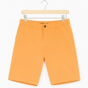 Izod Men's Flat Front Coral-Colored Button Front Size 30 Golf Shorts 9" Inseam